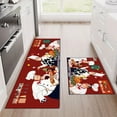thumbnail image 2 of Chef Kitchen Decor Rug 2 Piece Set Washable Kitchen Mats 17"x47"+17"x30"(Chef), 2 of 6