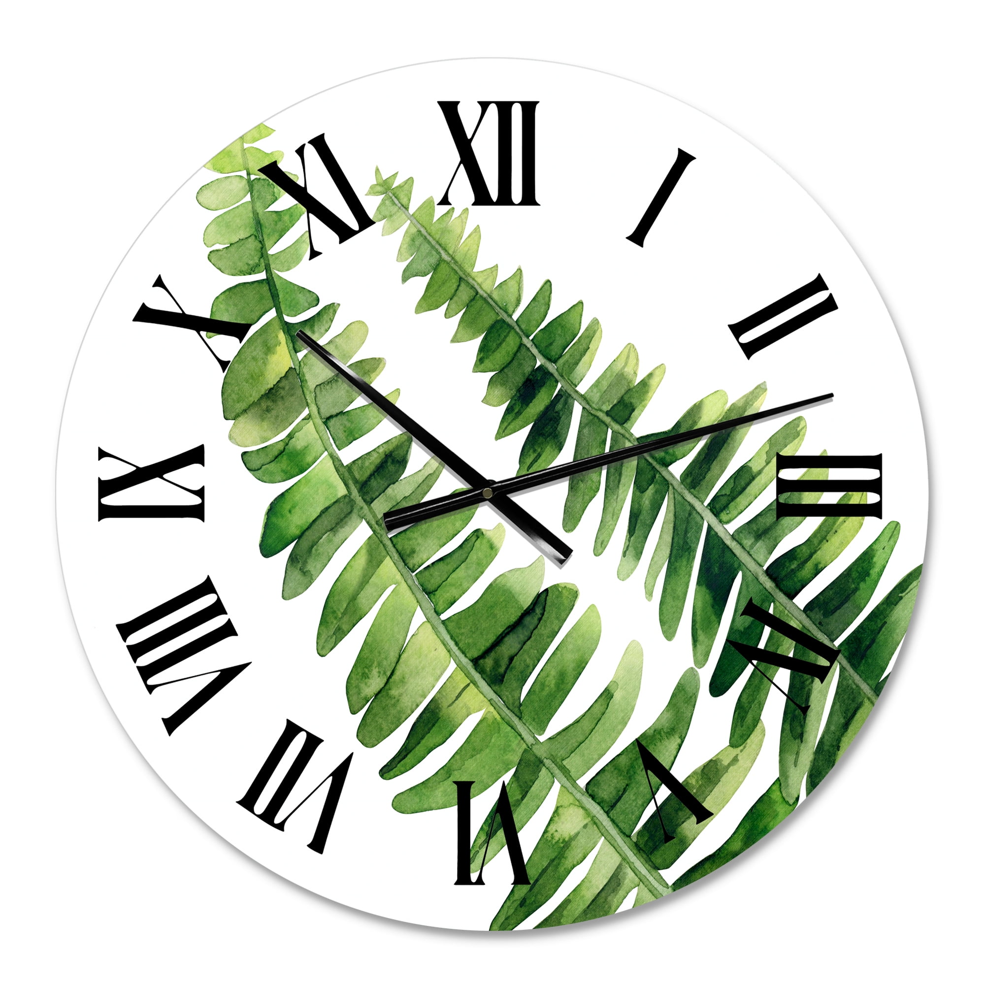 Designart 1 in Quartz Farmhouse Wall Clock