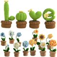 thumbnail image 1 of Potted Flowers Crochet Kit Complete Crochet Kit for Beginners Potted Flowers Kit for Beginers and Experts with Step-by-Step Video Tutorials, 1 of 8