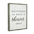 thumbnail image 3 of Stupell Industries Happiness Only A Shower Away Typography Painting Gray Floater Framed Art Print Wall Art, 3 of 6