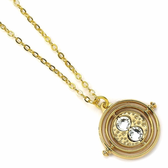 Harry Potter Gold Plated Time Turner Necklace (Non Rotating)