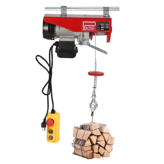510W Electric Hoist Winch Hoist Crane Lift 550LBS 110V with Wired Remote Control
