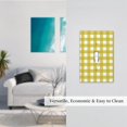 thumbnail image 2 of Zufioo Yellow Checkboard Print Switch Wall Plate, Dustproof and Heat-resistant Decorative Wall Switch Cover, Suitable for Residential and Commercial Areas-Mid-size, 2 of 8