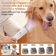 thumbnail image 4 of Pet Grooming Vacuum Kit,13.4Kpa Suction for 99% Pet Hair,with 5 Professional Pet Grooming Tools, Pet Grooming Kit 2L Large Capacity Container,for Dogs Cats Pet Hair Home Cleaning White+Sakura Pink, 4 of 8