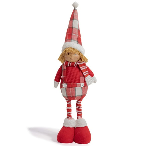 Long Leg Christmas Plush Toy ,Snowman Santa Claus Christmas Doll, Standing Plush Doll , Christmas Ornament, Christmas Elf Shelf Sitters Plush Santa Decorations,Christmas Table Fireplace Decorations