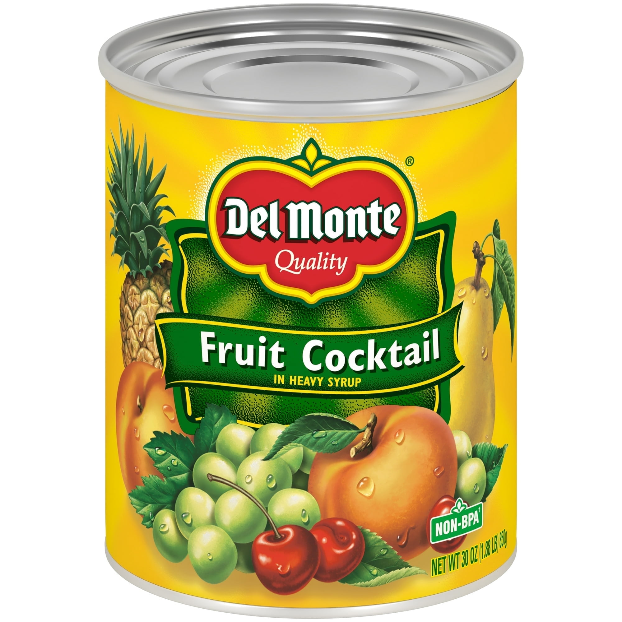 ( 2 Pack ) Del Monte Quality Fruit Cocktail in Heavy Syrup, 30 oz