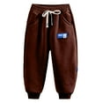 thumbnail image 5 of Gibobby Pants for Toddler Boys Cargo Pants Trousers Fashion Boys Pants Spring Elastic Casual Winter Boys Pants Boys(Coffee,2-3 Years), 5 of 6