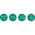 thumbnail image 2 of Darling Souvenir Pack of 190 Pcs Hanukkah Jewish Stickers Candy Chocolate Labels-Teal Green, 2 of 2