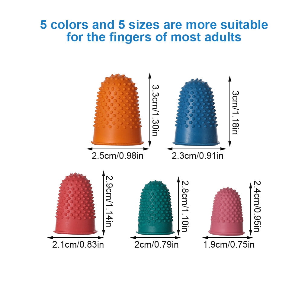 EUGENEKELLY Lot De 10 Dés à Doigts En Caoutchouc Pour