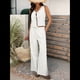 thumbnail image 5 of Conjunto de 2 Piezas para Mujer, Chaleco con Cuello en V y Cintura con Lazo, Pantalones Casuales de Pierna , , Talla M, 5 of 9