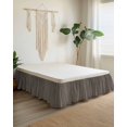 thumbnail image 2 of Vintage Brown,Wrap Around Bed Skirts for Queen Bed 16" Drop,Bed Skirt with Adjustable Elastic Belt Dust Ruffle Bed Valance for Bedroom Hotel Luxury Ombre Abstract Minimalist Geometric Bed Frame Cover, 2 of 7
