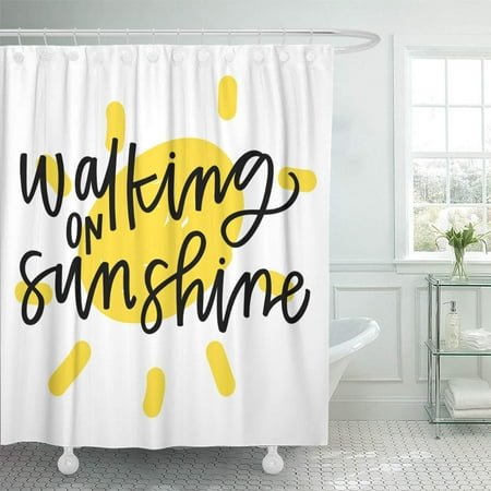Ksadk Yellow Summer Walking On Sunshine Quote Mind Script Bright