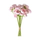 thumbnail image 2 of Ramo de flores artificiales para decoración del hogar | Arreglo floral realista de tela de seda | Blanco, amarillo, rosa | 38 cm / 15 pulgadas de alto | Perfecto para habitación, dormitorio, regalo, 2 of 6