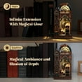 thumbnail image 2 of FUNPOLA LED 3D Puzzle Magic Station Book Nook Kit - Interactive 3D Wood Puzzle LED Magical Miniature with Infinite Extension Space - DIY Bookshe, 2 of 6