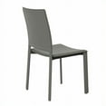 thumbnail image 3 of Eurostyle Chaise de Salle à Manger Kate en Similicuir Gris, 3 of 4