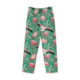 thumbnail image 4 of Goofa Tropical Flamingo Printed Soft Pajama Pants for Men, Wide Leg Comfy Casual Lounge Yoga Pants-X-Large, 4 of 9