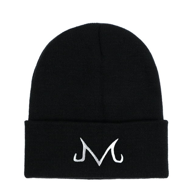 Gorro de punto Majins Buus bordado con estampado de anime para invierno