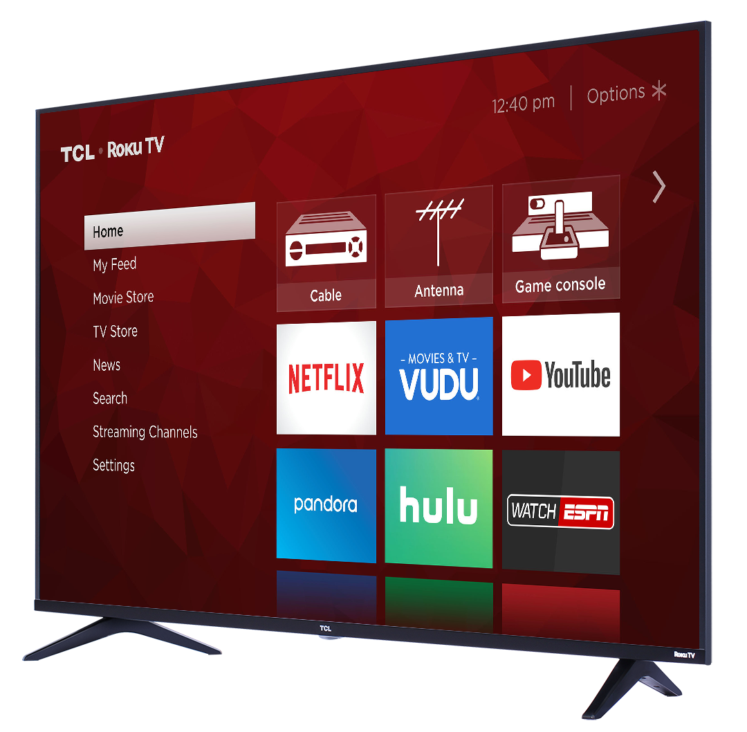 TCL 49" Class 4K Ultra HD (2160p) Dolby Vision HDR Roku Smart LED TV (49S517) - image 3 of 15