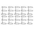 thumbnail image 1 of 10Pcs 3 Ring Metal Loose Leaf Binders Stainless Steel Book Rings Photo Album Binding Spines for Notebook Travel Diary, 1 of 7