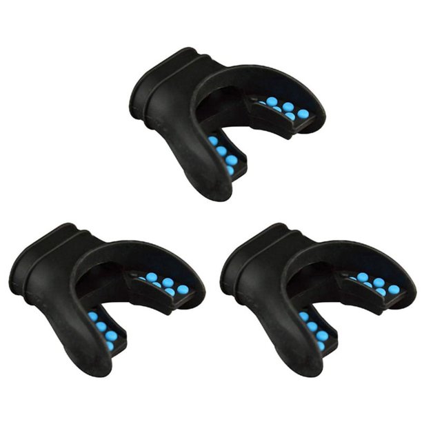 3X Regulador de Boquilla de Snorkel Boquilla de Buceo Accesorio Universal Reemplazo Respirador de Silicona de Buceo Azul