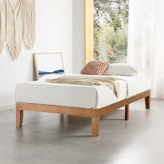 Naturalista Classic 12-Inch Solid Wood Platform Bed