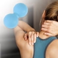 thumbnail image 2 of Unique Bargains 1 Pc Comfortable Massage ball Manual Massager Tools 4.76"x2.56"x2.56" Macaron Blue, 2 of 6