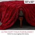 thumbnail image 5 of Cheer Collection Soft and Furry Long Shaggy Hair Throw Blanket, 5 of 5