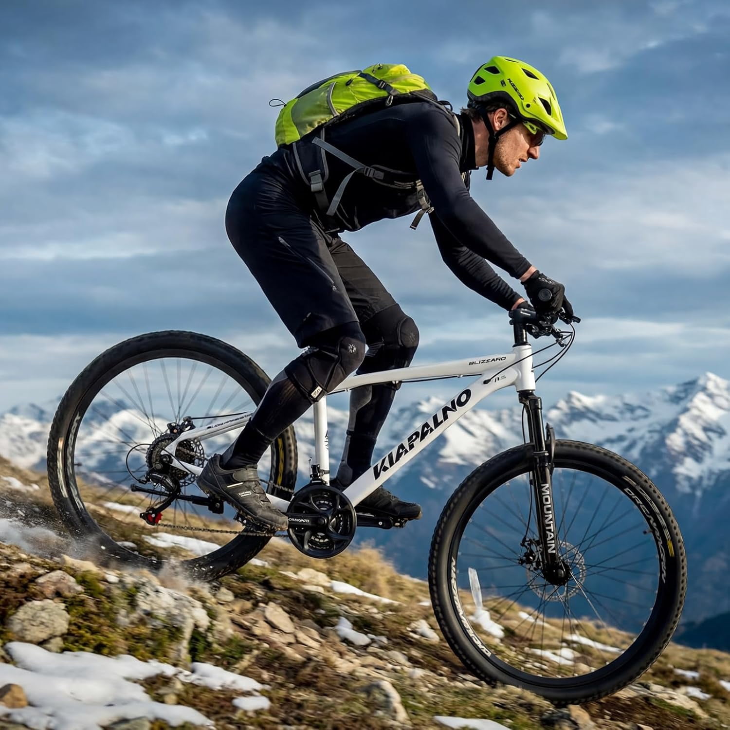 26 Inch Mountain Bike Aluminum Frame, Women Men's 21 Speeds Mountain Bike with Disc Brakes and Front Suspension, Lightweight Sport Teens Bicycle Suitable for 5'2"-6'2" Tall Riders,White