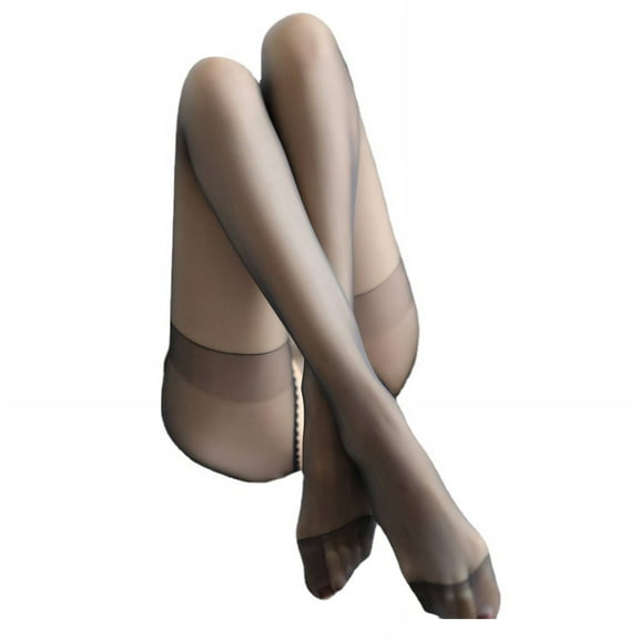 TELOLY 4 Pcs Thigh High Socks,Seamless toes Thermal Tights for Women,Breathable Material Comfort Fit Warm Tights,White