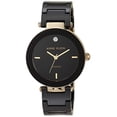 thumbnail image 2 of Anne Klein AK/1018BKBK Reloj de pulsera de cerámica negra para mujer con acento de diamant Anne Klein Anne Klein, 2 of 2
