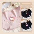 thumbnail image 2 of Sanrio Hello Kitty ropa interior de seda de hielo Anime Kuromi My Melody pantalones triangulares moda Sexy calzoncillos transpirables sin rastro para mujer, 2 of 4