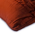 thumbnail image 2 of Housse de Coussin, 20x20 Pouces (50x50 cm) Housse de Coussin Rustique, Housse de Coussin de Luxe Rouille, Housse de Coussin Texturée Nouée Pintucks Solide, Housse de Coussin Moderne Solide, Velours - Rusty Knots, 2 of 3