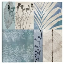 Masterpiece Art Gallery Botanical Blue Abstract Canvas Art Print, 30" x 30", by Nikki Chu