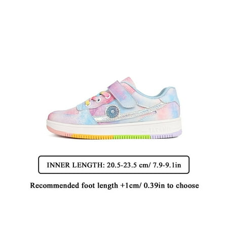 

TARANIS Girls Boys Color Block Hook And Loop Sneakers Comfy Outdoor Walking Shoes For Children Kids Skate Shoes Spring And Summer