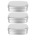 thumbnail image 1 of 3Pcs Soap Boxes Handmade Soap Holder Aluminum Storage Boxes Versatile Containers, 1 of 2