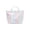 Multicolor, variant on Waterproof Glossy PVC Striped Tote Bag, Large Capacity Multicolor Lightweight with Reinforced Handles, Scratch-Resistant Reusable for Beach Shopping Travel Daily Commute Grocery Use, Black