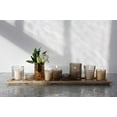thumbnail image 2 of Desert Fields 9-Candle Brown Wood Tray with Glass Votive Candle Holders, Set of 10, 2 of 3