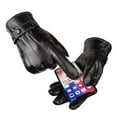 thumbnail image 4 of Jiaroswwei 1 Pair Men Touchscreen Gloves Wear Resistant Windproof Thickened Plush Insulated Winter Warm Gloves, 4 of 7