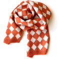 thumbnail image 1 of Bangcool Kids Knitted Scarf Plaid All Match Classic Warmer Scarf Toddler Winter Scarf, 1 of 10