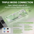 thumbnail image 4 of Teclado Gamer Inalámbrico LEOBOG x Aula K99 Verde Bluetooth, 4 of 5