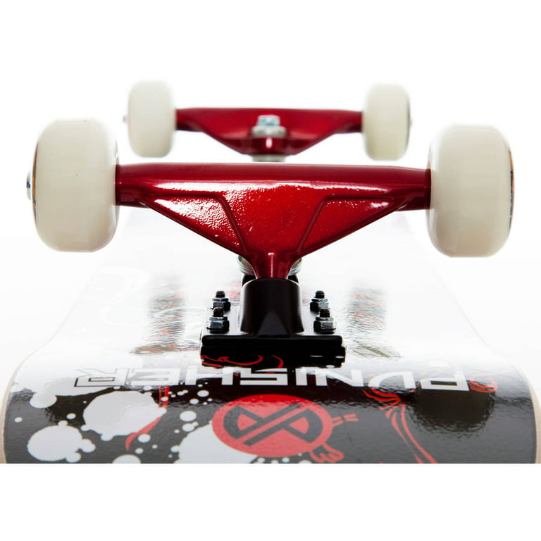 Punisher Skateboards Anime 31.5 In. x 7.75 In. ABEC-7 Deep Concave Canadian  Maple Complete Skateboard