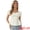 Beige, variant on Women's Puff Sleeve Floral Sweetheart Neck Ruffle Peplum Top M Light Purple