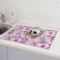 thumbnail image 6 of Sikiie Christmas Unicorns Dish Drying Mat, Kitchen Counter Mat, Self Drying Mat for Kitchen Counter Dish Drying Pad ,for Dishes, Utensils, Pots and Pans（24" x 18"）, 6 of 7