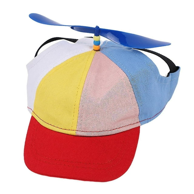 Chapeau pour Animaux de Compagnie, Chapeau à Hélice Coloré, Adorable, Résistant au Soleil, Respirant, Chapeaux de Baseball pour Chien, pour l'Été en Extérieur