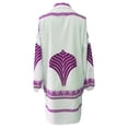thumbnail image 3 of OYYN Shirt Dress, Collared Long Sleeve Leaf Pattern, Women's, 3 of 3