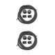 thumbnail image 3 of Jumpingount 1 par de cordones de zapatos * Cordones de bloqueo elásticos de seguridad reflectantes 120 cm Reemplazo de cuerdas para correr reutilizables Negro 2piezas Jumpingount CBP075634, 3 of 5