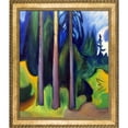 thumbnail image 1 of Forest, 1903 with Verona Gold Braid Frame 20"X24", 1 of 3