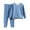 Sky Blue, variant on Ahuyic Toddler Kid Long Sleeved Outfit, Fall/Winter Warm Set For Kids, Toddler Kids Seamless Thermal Underwear Set For Fall And Winter Solid Color Two-Piece Set