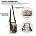 thumbnail image 6 of HELLHERO Jungle Elephant Women Messenger Bag Adjustable Strap Polyester Men, Women 4.33x1.97x7.09 for Casual Travel, 6 of 7