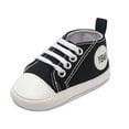 thumbnail image 2 of Azrian Boys Casual Sneakers Toddler Shoes Soft Sole Baby Toddler Shoes 0-1 Year Old Baby Indoor Shoes 9 Colors Available/Black 12-18Months, 2 of 4